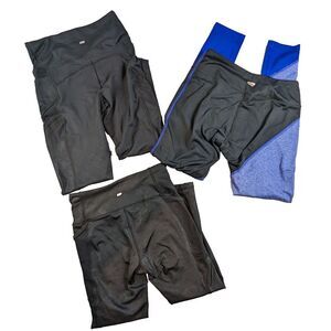 Lot of 3 Marika Tek High Waist Yoga Pants Womens High‎ Rise Tummy Control Size S